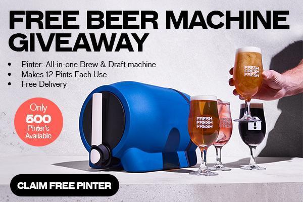 FREE Beer Machine today!🍺 - 500 machines to give away - save $159!